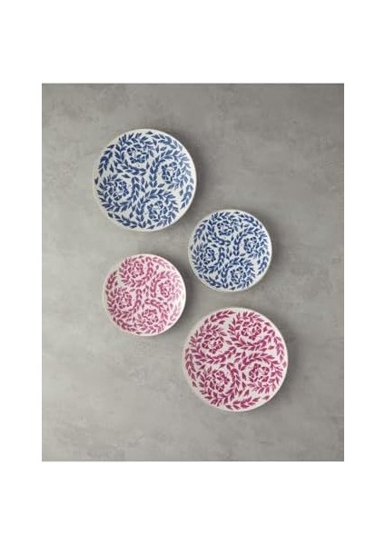 Carnival Floral Pasta Tabağı 20 cm Fuşya-Beyaz fiyatları