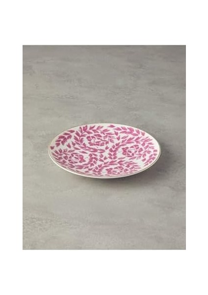 Carnival Floral Pasta Tabağı 20 cm Fuşya-Beyaz modelleri