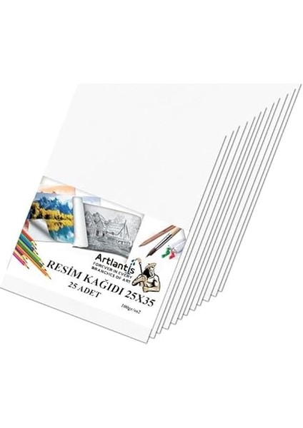 Kağıdı 25X35 25 Li 100 gr 1 Paket 25 * 35 Resim Kartonu fiyatları