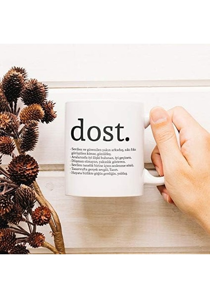 Dostlara Hediyelik Kelime Anlamlı Kupa Kupa Çay Kahve Bardağı Yüksekliği: 9,5 cm Çapı:8,5 cm Malzeme Kalınlığı 4 mm fiyatları