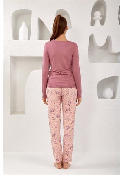 Kadın Dantelli Viskon Pijama Takım - 10762 fırsatları