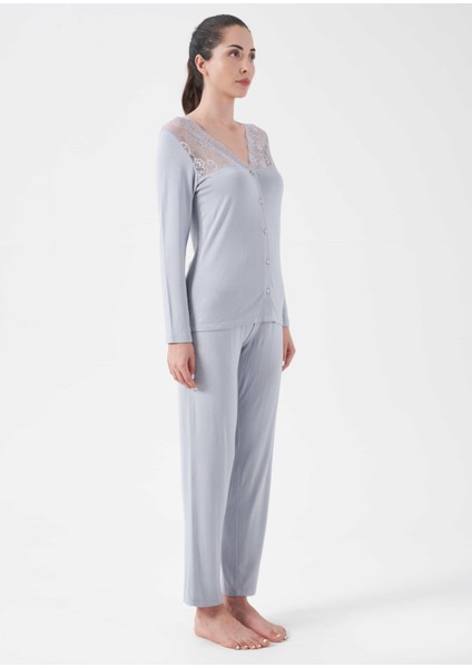 Kadın Dantelli Pijama Takım - 10006 fiyatları