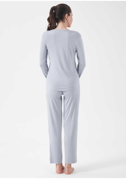 Kadın Dantelli Pijama Takım - 10006 indirimleri