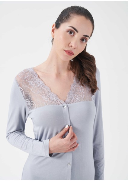 Kadın Dantelli Pijama Takım - 10006