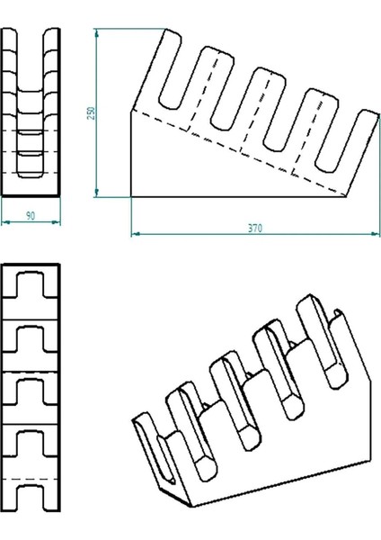 4 Bölmeli Kademeli Karton Bardak Standı - 8 Oz Bardak Uyumlu Pleksi indirimleri