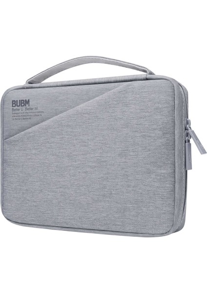 Bubm BM01101010 Büyük Kapasiteli Dijital Saklama Çantası Düzenleyici Şarj Kabloları Sabit Disk Seyahat Çantası - Gri (Yurt Dışından)