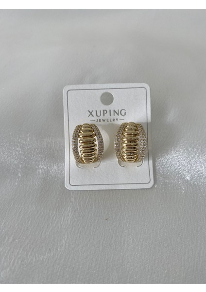 Taşlı Xupıng Çelik Küpe modelleri