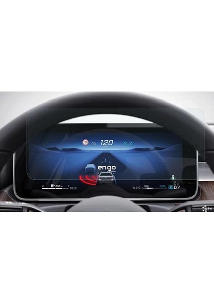 Mercedes C200 12.3 Inç ile Uyumlu Dijital Gösterge Paneli Ekran Koruyucu Nano W206 Direksiyon Arkası Ekran Koruyucu