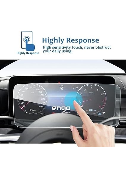 Mercedes C200 12.3 Inç ile Uyumlu Dijital Gösterge Paneli Ekran Koruyucu Nano W206 Direksiyon Arkası Ekran Koruyucu fırsatları