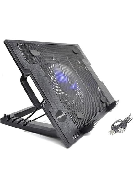 Al-Ns3 Işıklı Fanlı Standlı 17 Inç 5 Kademeli Notebook Soğutucu Stand