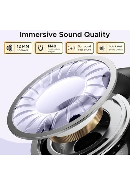 Ugreen Hitune S3 Kablosuz Kulaklık, Bluetooth 5.4, Açık Spor Kulaklık, Klipsli ve Gürültü Önleyici Enc, 30 Saat Çalma, Hızlı Şarj, Usb-C, Hi-Fi, Ipx5 Su Geçirmez, Siyah modelleri