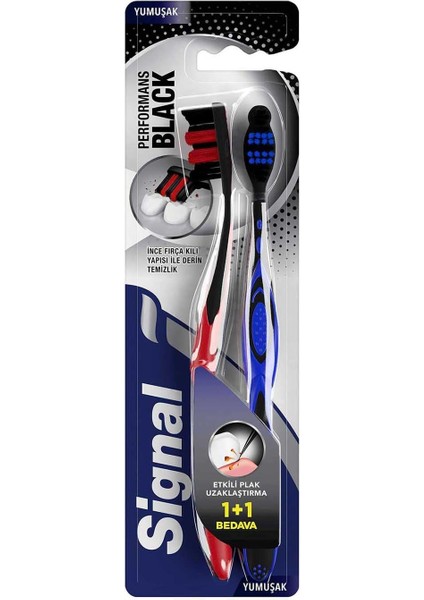 Diş Fırçası Performance Black 2 Kat Yumuşak 31 gr 1+1