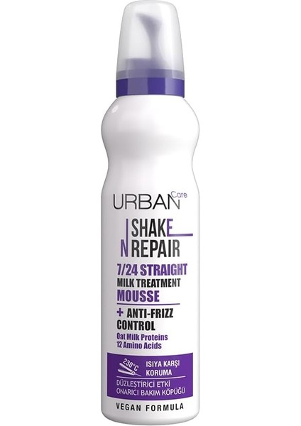 Care Shake N Repair 7/24 Düzleştirici Etkili Saç Bakım Köpüğü, 150 Mililitre, Vegan