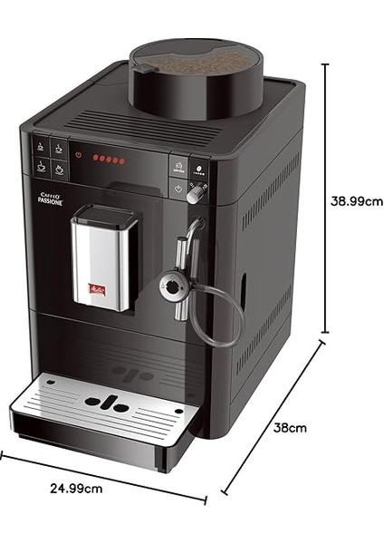Caffeo Passione Tam Otomatik Kahve Makinesi Siyah fiyatları