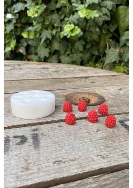 Concept Ahududu Sekizli Mum Kalıbı (Silikon) (1,4 x 1,4 x 1,5 Cm) (Küçük Süsleme Kalıbı) 1 Adet