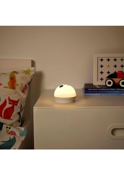 Kornsno LED Gece Lambası Beyaz Tavşan Pil Kumandalı 004.337.20