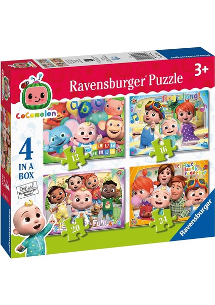 4 Puzzle Tek Kutuda Cocomelon, Çocuk Puzzle