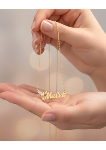 Isimli Anka Kuşu Altın Kaplama Gümüş Kolye modelleri