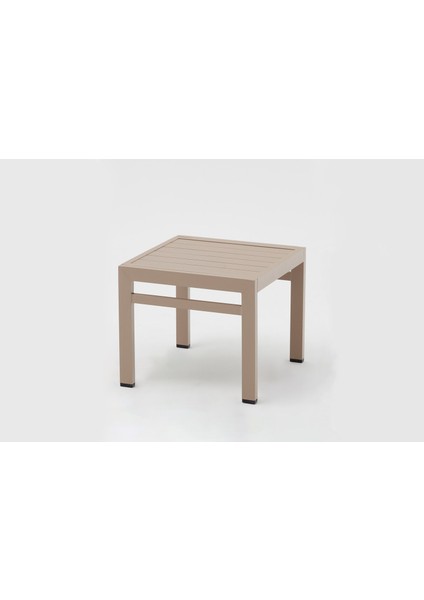 Asos Alüminyum Fileli Şezlong + Sehpa - Kum Rengi modelleri