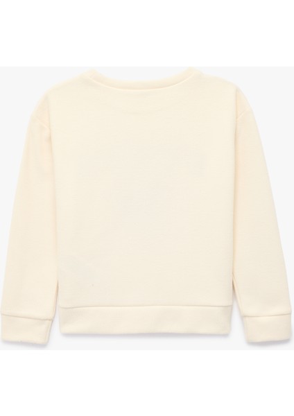 Nakış Detaylı Uzun Kollu Bisiklet Yaka Oversize Sweatshirt fiyatları