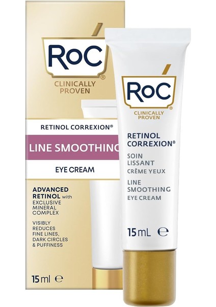 Retinol Correxion Line Smoothing Kırışıklık Karşıtı Canlandirici Göz Kremi 15 ml
