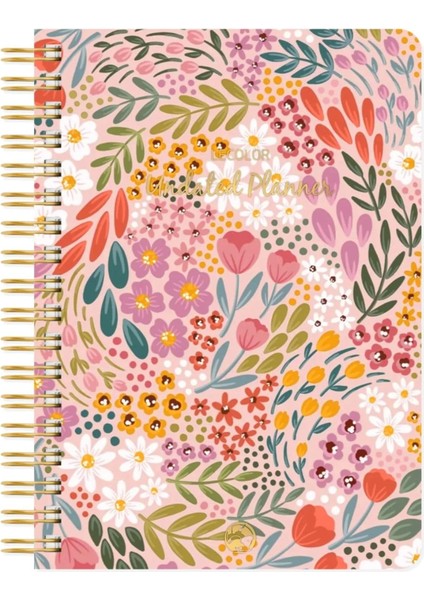 Süresiz Planlayıcı Spiralli Ajanda Defter 17X24 cm