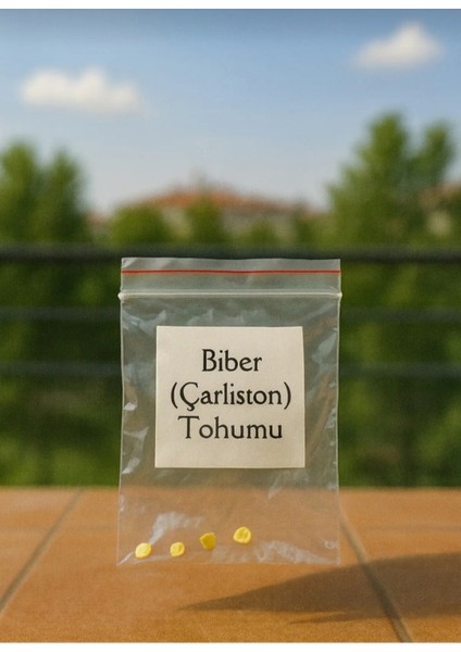 25 Adet Sarı Çarliston Biber Tohumu + Saksı +Toprak fiyatları