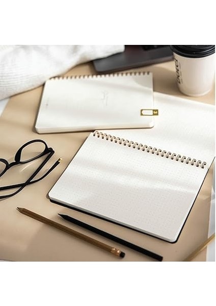 Kraft Karton Kapak 70 Yaprak 110 Gram Noktalı Not Defteri fiyatları