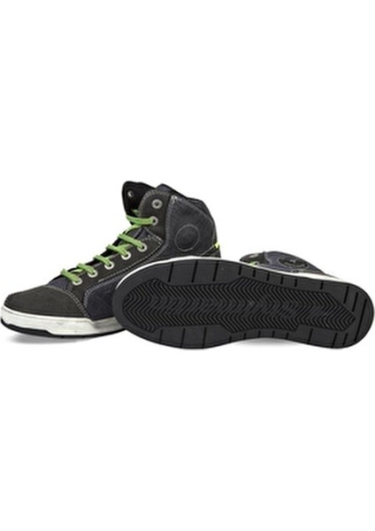 Kansas Antrasit Motosiklet Ayakkabısı Su Geçirmez Nefes Alabilir Tasarım