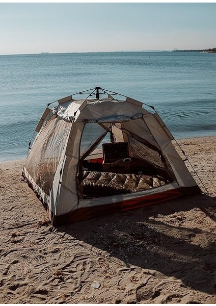 Badger Asgard 3-4 Kişilik Otomatik Tenteli Çadır, 10 Saniyede Kurulur, 3-4 Kişilik, Açık Hava Etkinlikleri Için Aile Çadırı fiyatları