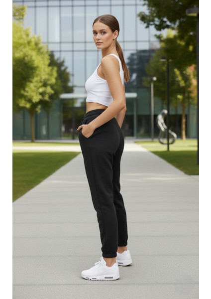 Kadın 3 Iplik Şardonlu %100 Pamuk Eşofman Altı - Yumuşak Dokulu Basic Jogger fiyatları