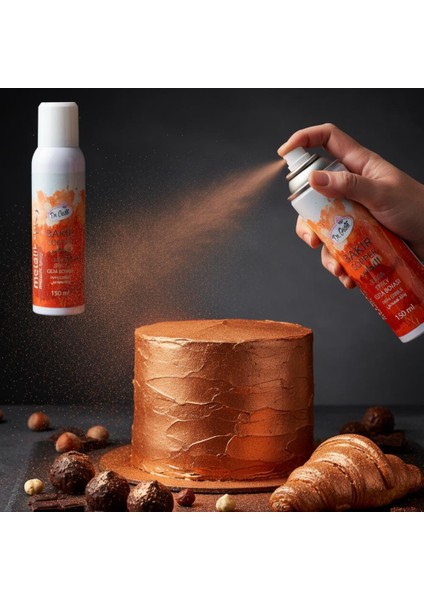 Bakır Renkli Sprey Gıda Boyası 150 ml modelleri