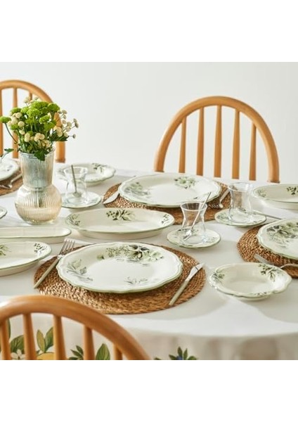 Julia 26 Parça 6 Kişilik Kahvaltı Takımı Yeşil modelleri