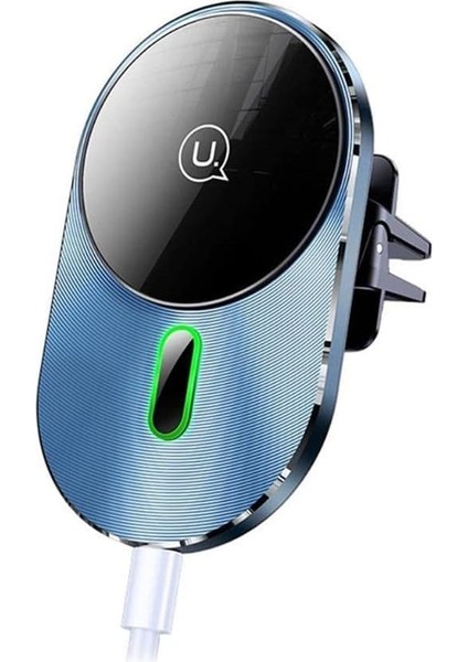 US-CD170 15W 2in1 Typec Magsefe, iPhone Manyetik Kablosuz Şarj ve Araç Içi Telefon Tutucu