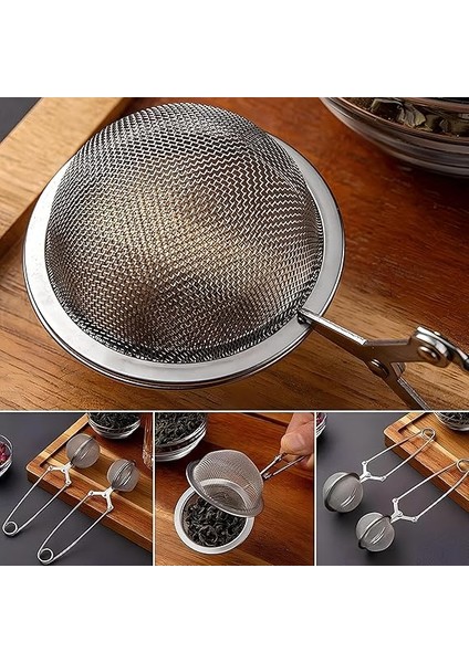 Paslanmaz Çelik Bitki Çayı Demleme Süzgeci – Ergonomik Kulplu, Ince Gözenekli, Yıkanabilir Çay Süzgeci | Sağlıklı ve Lezzetli Bitki Çayı Demleme Aracı modelleri