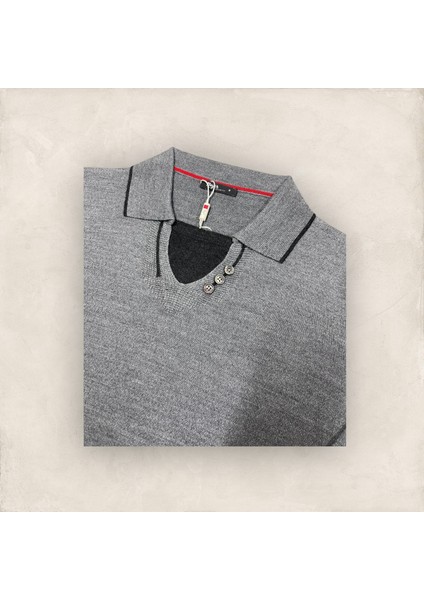 Düğmeli Polo Yaka Kazak modelleri