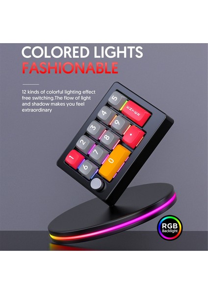 13 Tuşlu Makro Programlanabilir Klavye Tamamen Çalışırken Değiştirilebilir Mekanik Anahtar 7 Renk Rgb Işıklı Oyun Klavyesi-Beyaz Tianzerun (Yurt Dışından) fiyatları