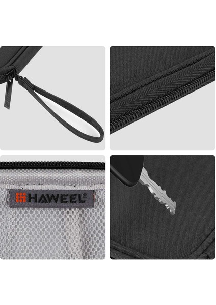 Haweel HWL2125 Aksesuar Düzenleyici Taşıma Çantası Taşınabilir Seyahat Çantası Kablo Şarj Cihazı Saat Kayışı - Siyah (Yurt Dışından) fiyatları