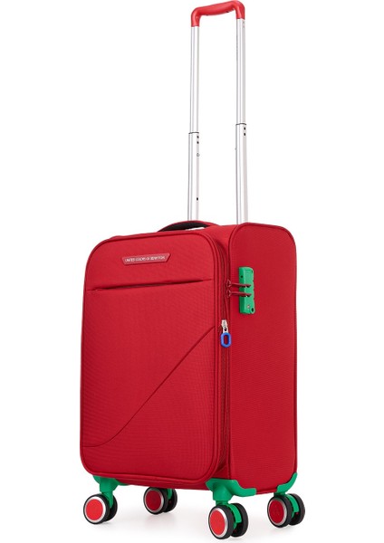 Benetton Ekstra Hafif Lüx Kumaş 8 Tekerlekli Kabin Boy Valiz fiyatları