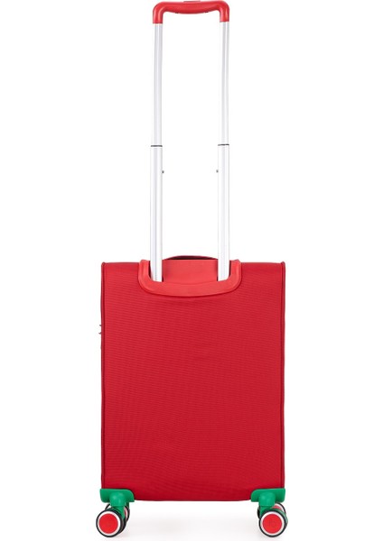 Benetton Ekstra Hafif Lüx Kumaş 8 Tekerlekli Kabin Boy Valiz indirimleri