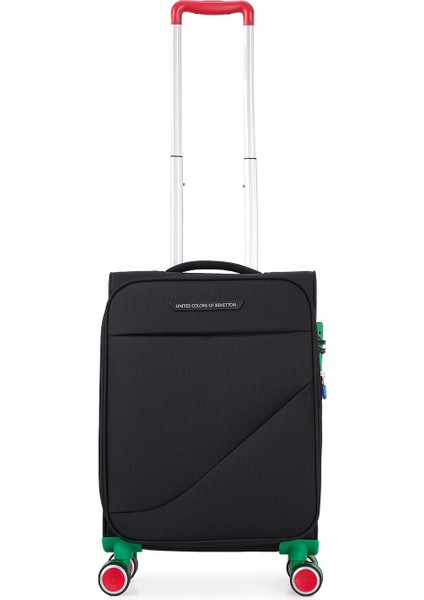 Benetton Ekstra Hafif Lüx Kumaş 8 Tekerlekli Kabin Boy Valiz