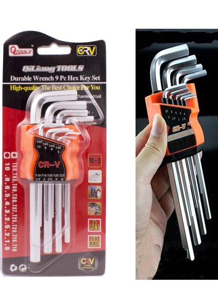 bulurum çelik alyan takımı (9 parça)