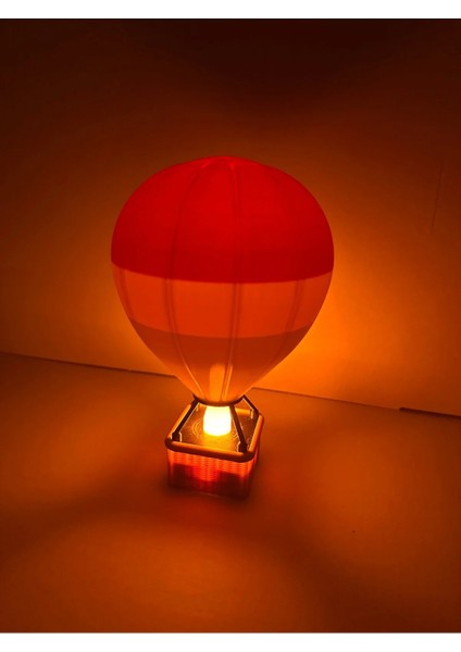 LED Işıklı Balon Dekoru Masa Lambası Gece Lambası 16CM