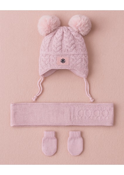 Çocuk Unisex Eldiven Atkı Bere Takımı