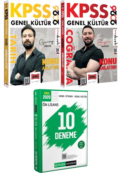 2026 Kpss Tarih Coğrafya Konu Anlatımı - 2026 Kpss Ön Lisans Çözümlü 10 Deneme