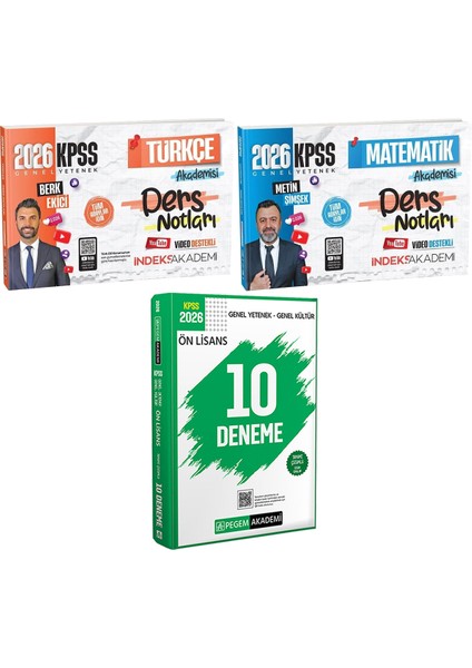 2026 Kpss Türkçe Matematik Akademisi Ders Notları - 2026 Kpss Ön Lisans Çözümlü 10 Deneme