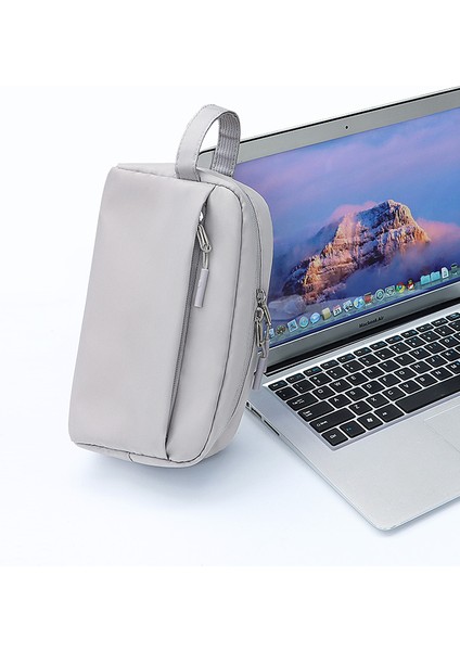 SM19 Düzenleyici Seyahat Aksesuarları Çantası Su Geçirmez Power Bank Şarj Kabloları Için, L Beden - Gri (Yurt Dışından) modelleri