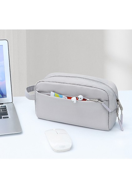 SM19 Düzenleyici Seyahat Aksesuarları Çantası Su Geçirmez Power Bank Şarj Kabloları Için, L Beden - Gri (Yurt Dışından) indirimleri