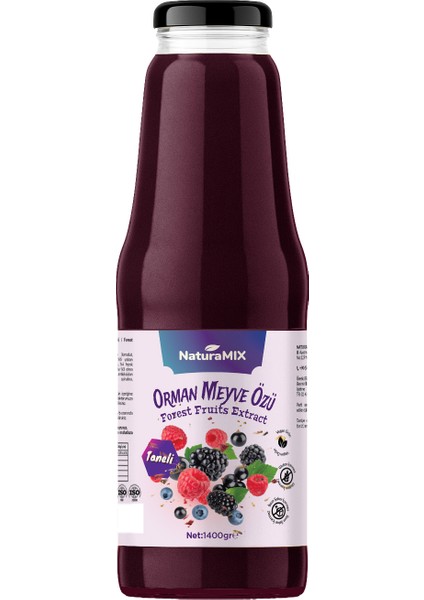 Taneli Orman Meyve Özü 1400 gr Ahududu Böğürtlen