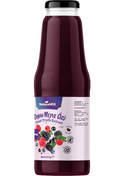 Taneli Orman Meyve Özü 1400 gr Ahududu Böğürtlen fiyatları